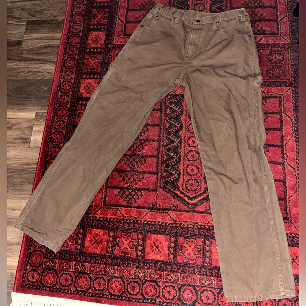 Dickies Medium Brown Work Pants – Sturdy, Classic Fit: